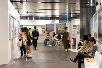 The “Say hi to iichiko” area had a curated selection of iichiko posters from years past that represent iichiko design.