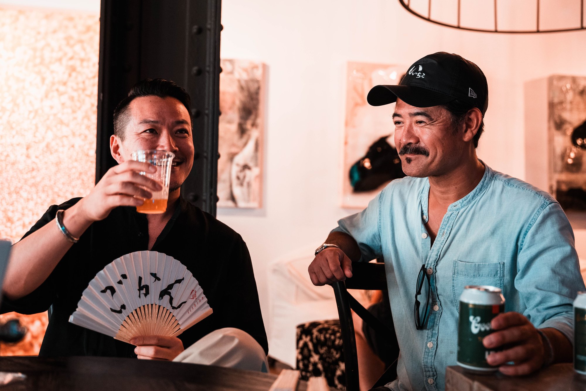A shot of two world-renowned bartenders, Shingo Gokan (left) and Masahiro Urushido!