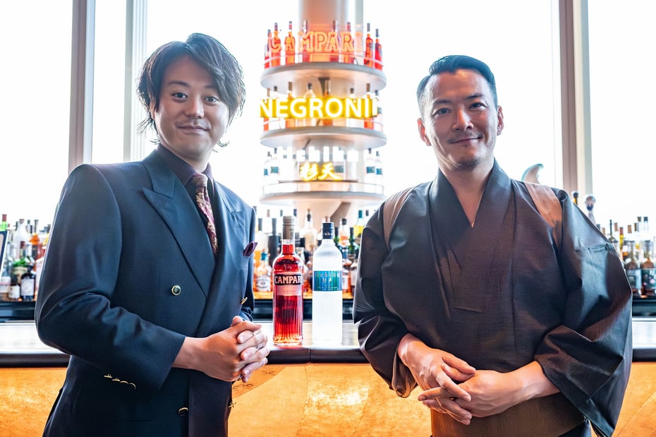 Naoto Ogawa (left) and Shingo Gokan