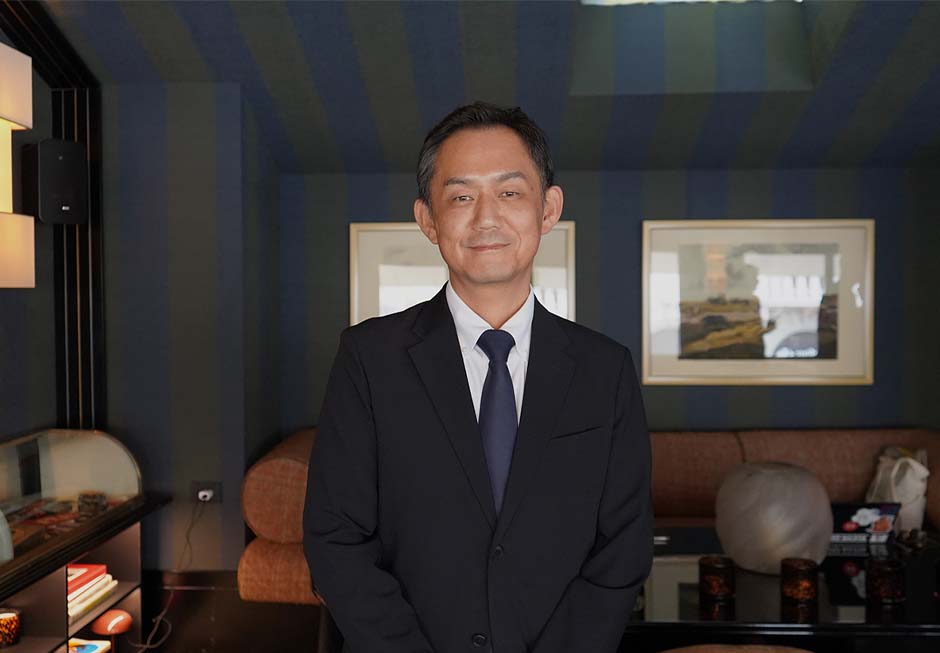 Akihiko Iwami, General Manager of Sanwa Shurui’s Sales & Marketing Division speaking at the masterclass.
