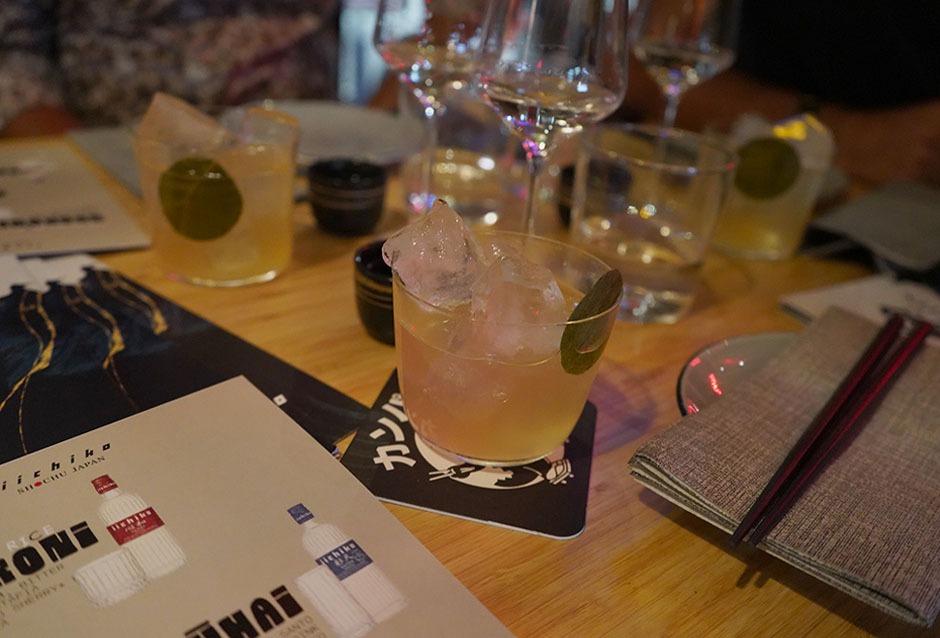 Mario’s Chūhai, served during the pairing event.