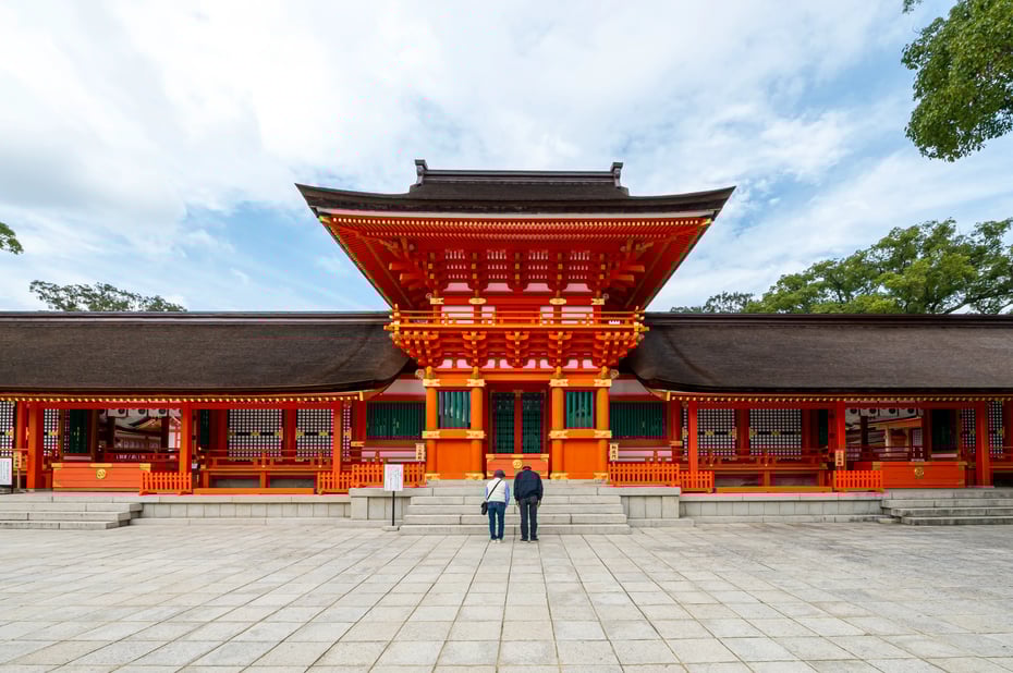 Usa Jingu, where the iichiko Saiten Prayer and Offering Ceremony was held
