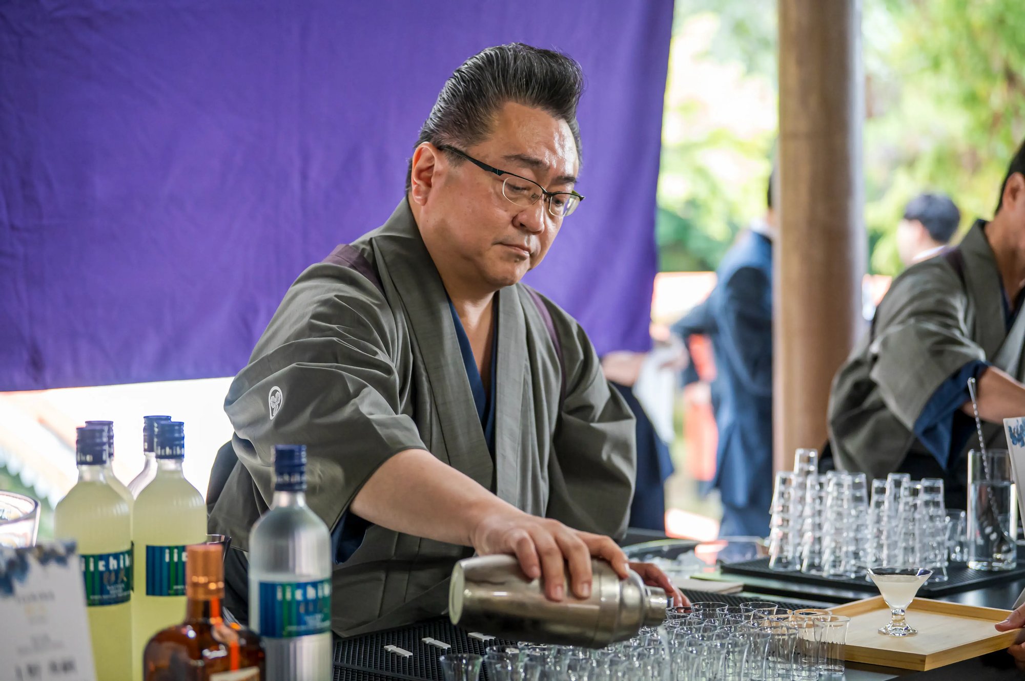 Hidetsugu Ueno, President of the Nippon Bartenders’ Association and owner-bartender of BAR HIGH FIVE