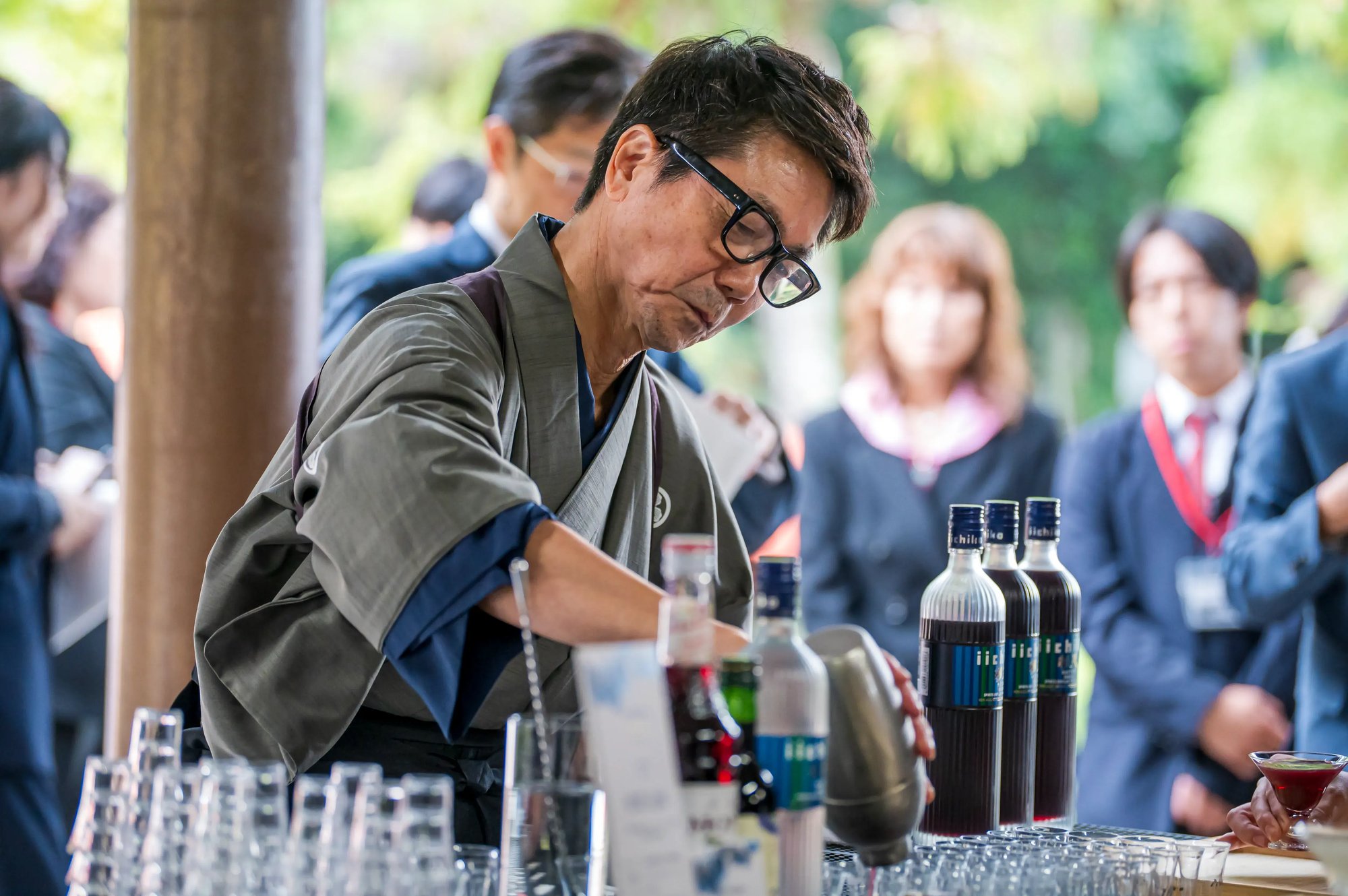 Michihiko Matsuba, Head of the Kansai Chapter of the Nippon Bartenders’ Association and owner-bartender of Bar, K