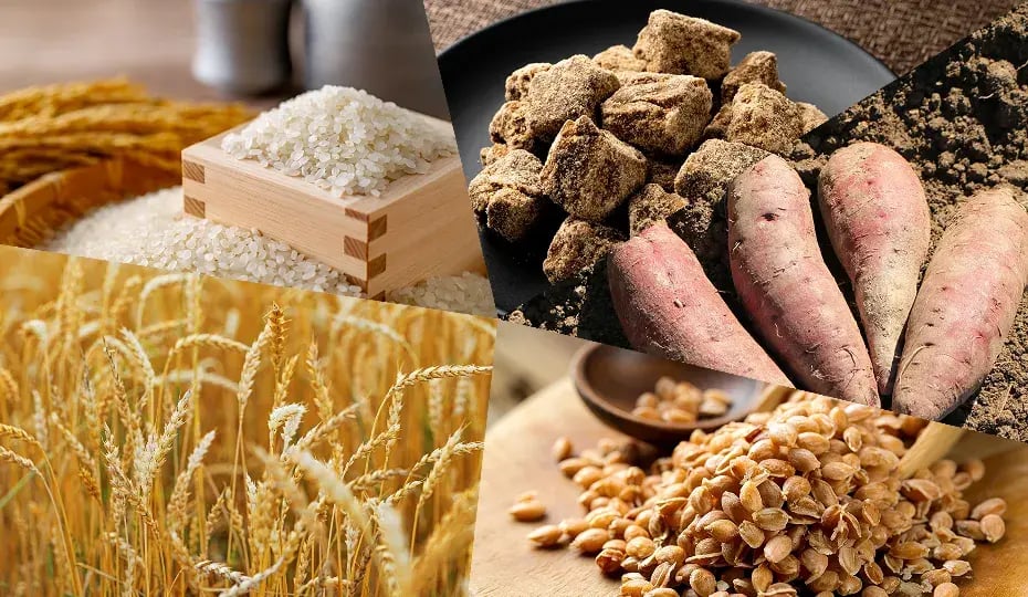 Ingredients used in shochu