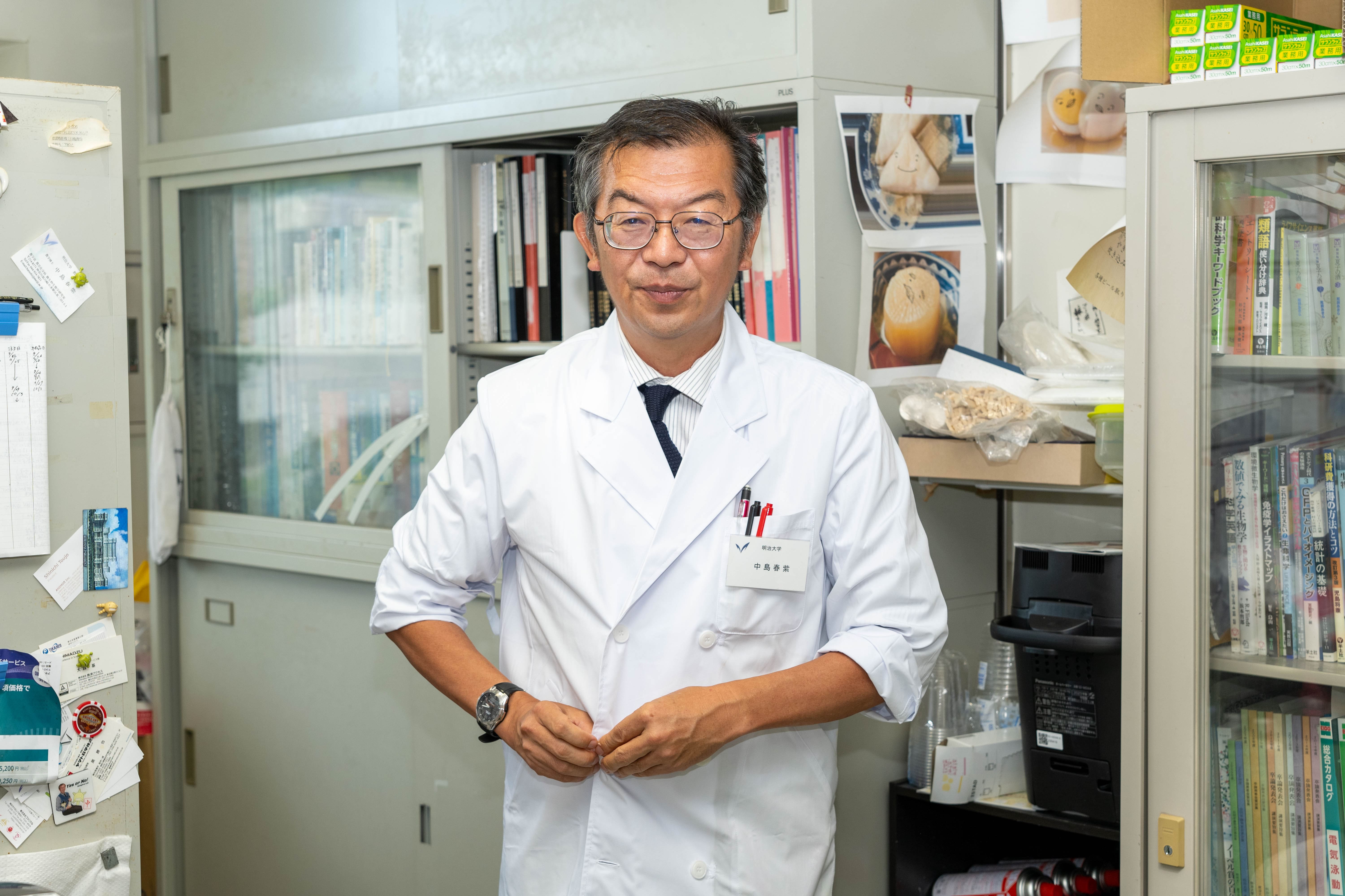麹菌などの微生物の応用研究の第一人者、中島春紫教授