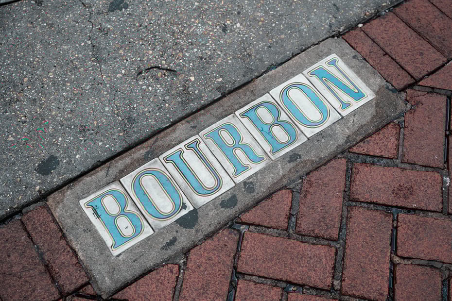 Bourbon Street in downtown New Orleans
