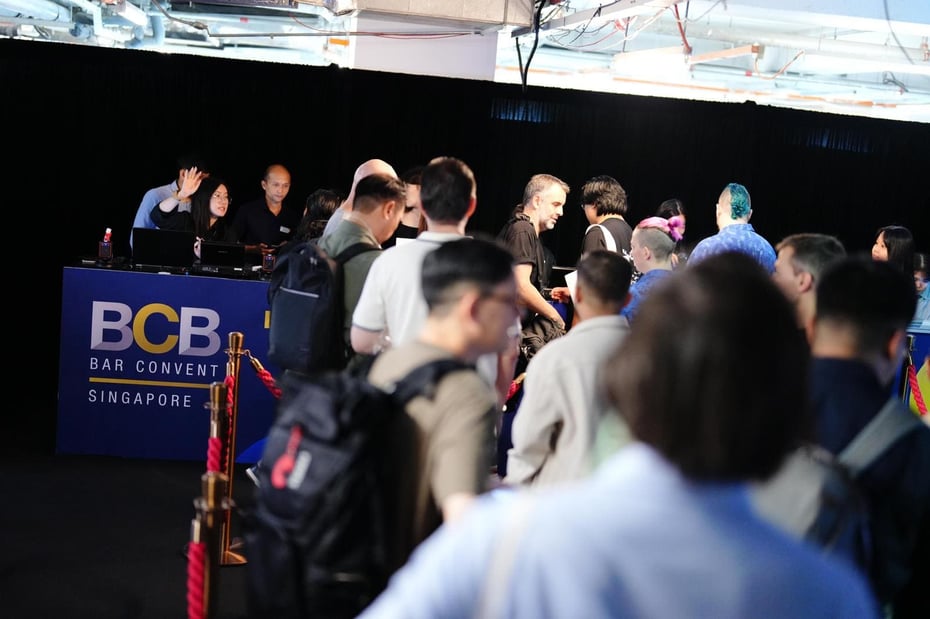 世界中のバー関係者が集まるBCBの会場エントランス