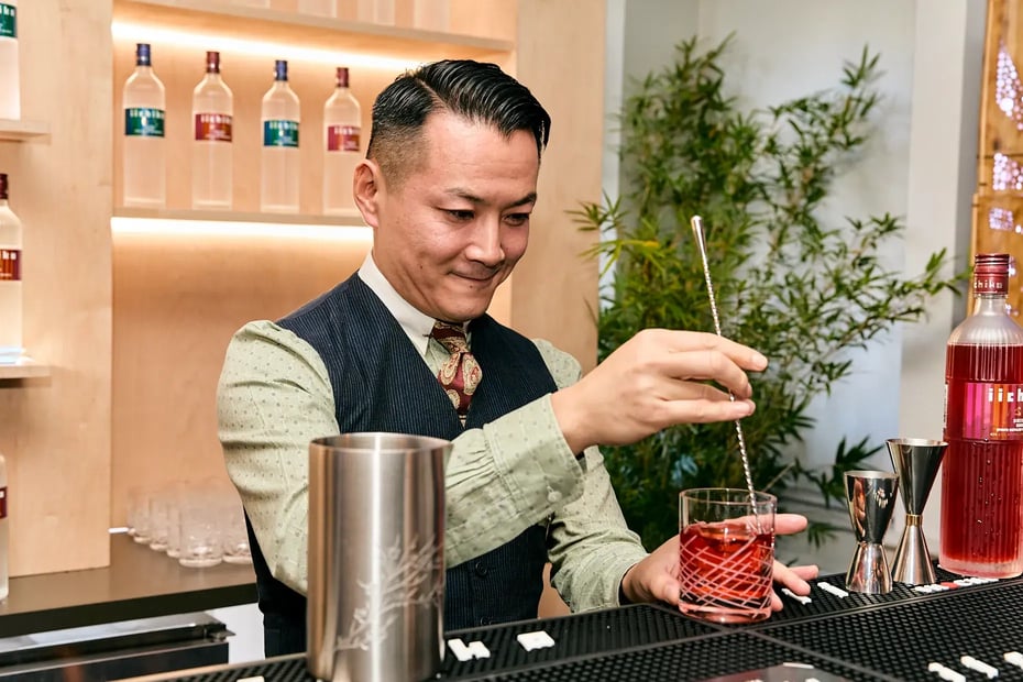 Shingo Gokan of The SG Club presented culinary-style creations that redefined the concept of cocktails.