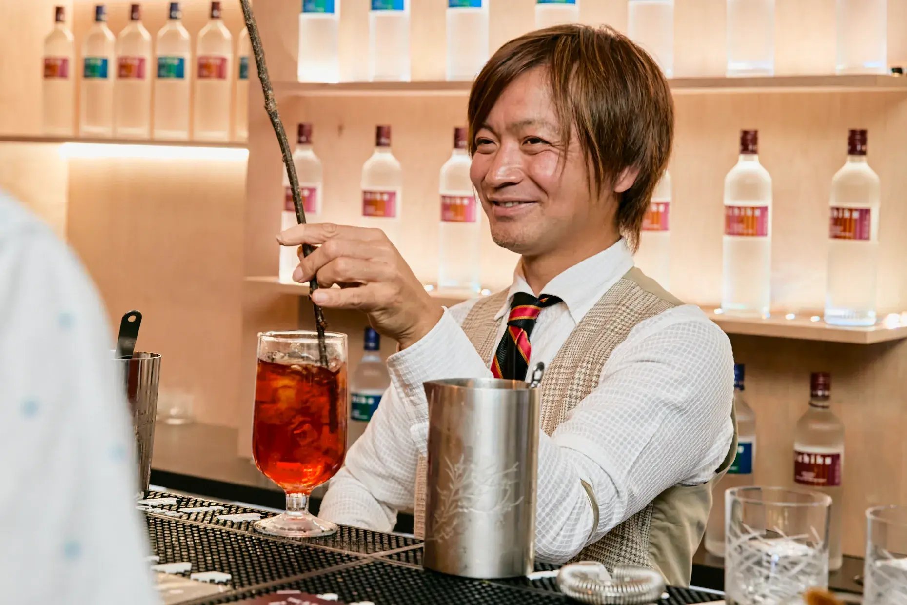 Hiroyasu Kayama of Bar BenFiddich made a lasting impression with cocktails featuring aromatic ingredients.